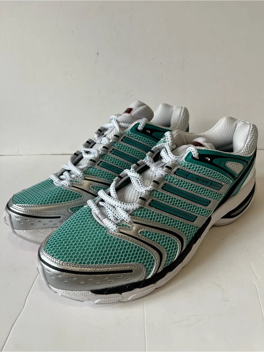 Adidas Adistar Control 5 sneakers green Silver Running Shoes men’s size 16